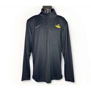 NWT Nike Black Mens Large Oregon Ducks Qtr Zip Shirt Women In Flight Basketball